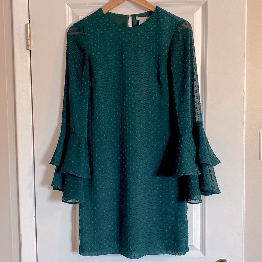 H&M Bell sleeve dotted dress